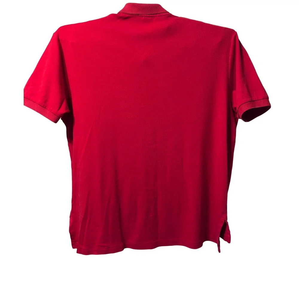 Vintage 80's Polo Ralph Lauren Mens XL Red Short Sleeve Cotton Pony‎ Polo Shirt